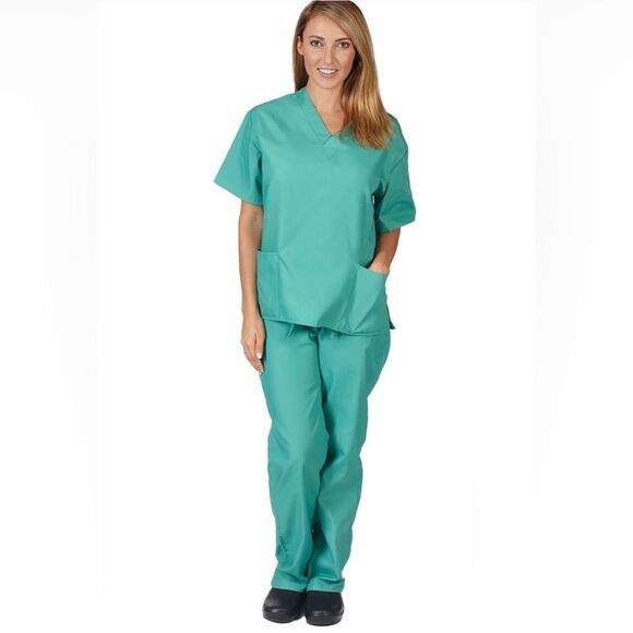 NWT … NATURAL UNIFORMS “Size XS” Scrub Set - Picture 1 of 6